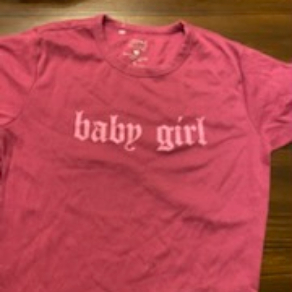 Pink baby girl crop